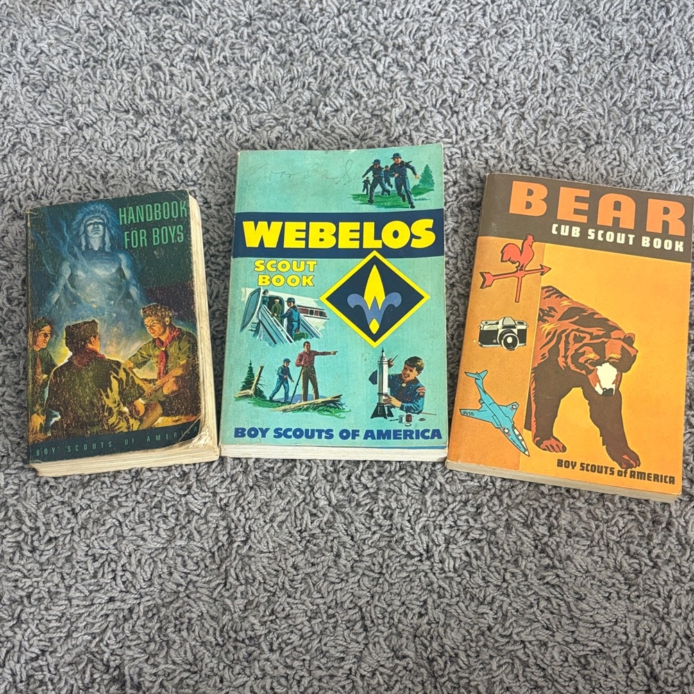 Webelos Scout Book & Vintage Boy Scouts Books  set of 3